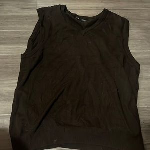 XL brown sweater vest